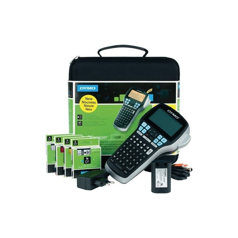 Étiqueteuse label manager 420 p bande écriture 6 9 12 19mm 1 pièce(s) étiqueteuse label manager 420 p bande écriture 6 9 12 19mm - dymo
