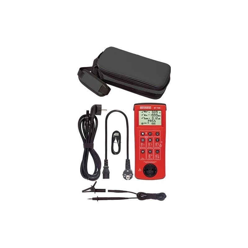 Testeur d'appareils st 725 fonctionnement batterie/secteur 1 pièce(s) testeur d'appareils st 725 fonctionnement batterie/secteur - benning