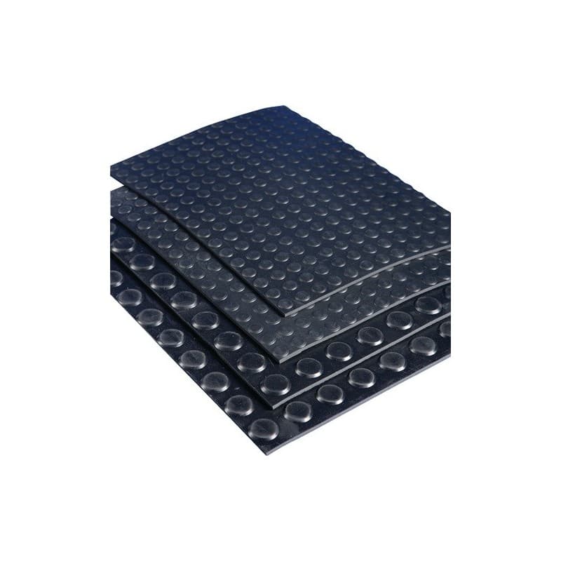 Natte à nopes plates en caoutchouc elaqprem l. 1,2 m l. 10 m épaisseur 3 mm natte à nopes plates en caoutchouc elaqprem l. 1,2 m l. 10 m épaisseur 3 m