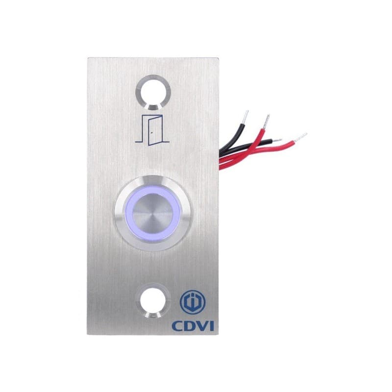 Bouton poussoir standard 1 pièce(s) bouton poussoir no/nf avec plaque inox bpnonfe - cdvi