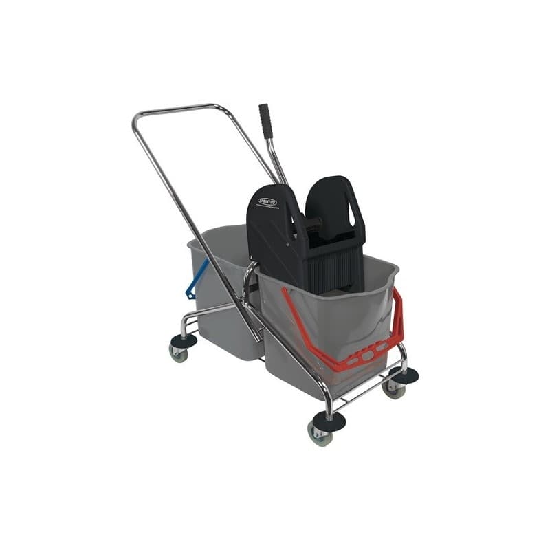 Chariot de nettoyage sprintus 1 pièce(s) chariot de nettoyage seaux de 2 x 27 l, presse - sprintus