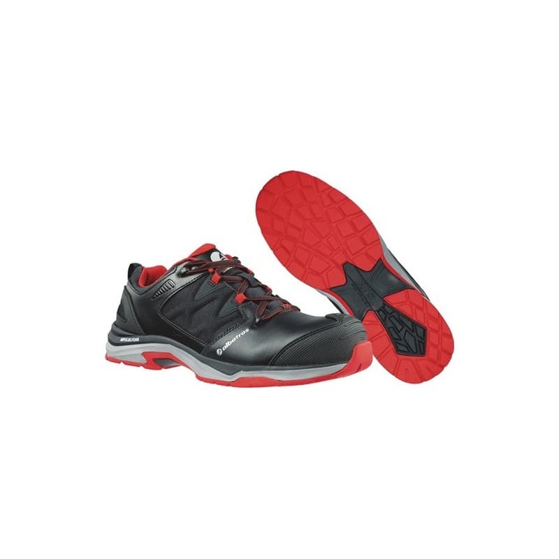 Chaussures de sécurité ultratrail black low albatros 1 paire(s) chaussures sécu ultratrail black low t46 noir/rouge - albatros