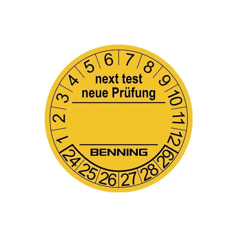 Vignette de contrôle d. 30 mm 1 pièce(s) vignette de contrôle d. 30 mm - benning