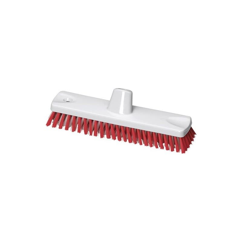 Lot balai brosse haccp 1 carton(s) de 10 pièce(s) balai brosse haccp l300mm ep poils 0,50mm rouge - nw