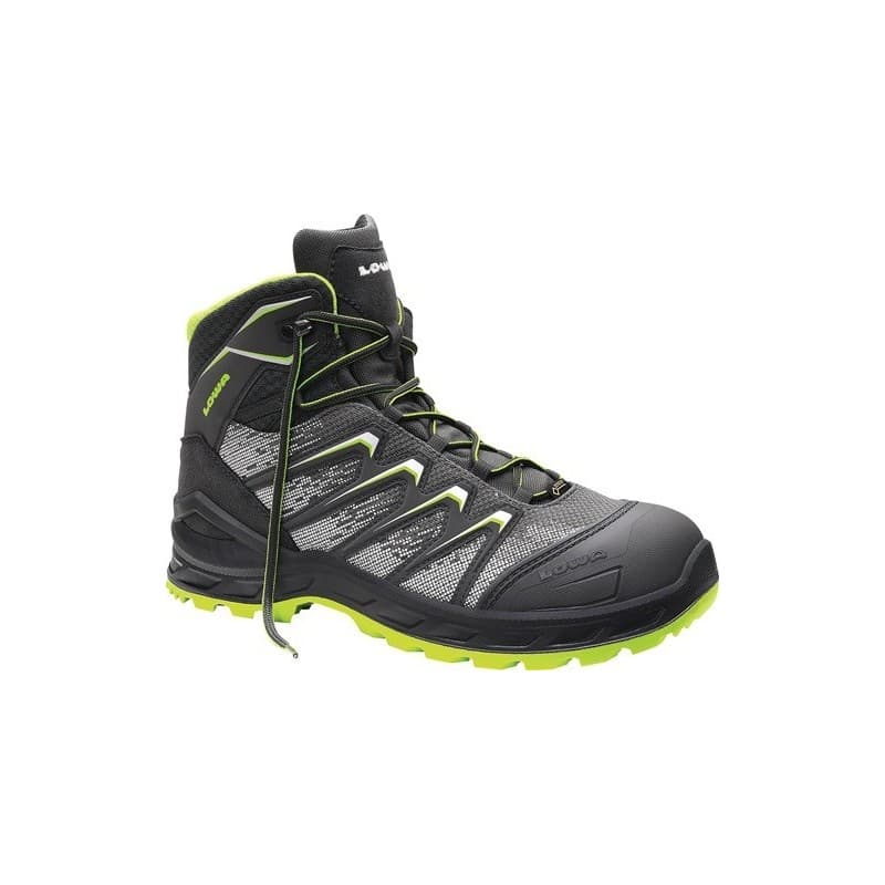 Bottes de sécurité larrox work gtx grey mid lowa 1 paire(s) bottes sécu larrox work gtx grey mid t48 gris/vert - lowa