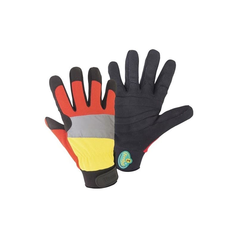 Gants de protection forestier woods mechanics leipold+döhle 1 paire(s) gants protection forestier tm noir/rouge/jaune - leipold+döhle