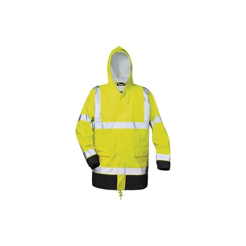Veste de pluie de signalisation en pu manfred norway m 100 - 200 g polyester veste 1 pièce(s) veste de pluie de signalisation en pu manfred taille m -