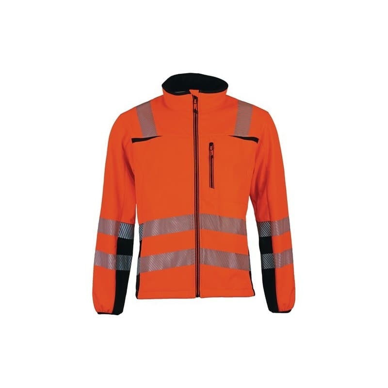 Veste softshell de signalisation prevent® trendline prevent trendline 1 pièce(s) veste softshell signalisation tl orange/noir 100% pes - prevent tren