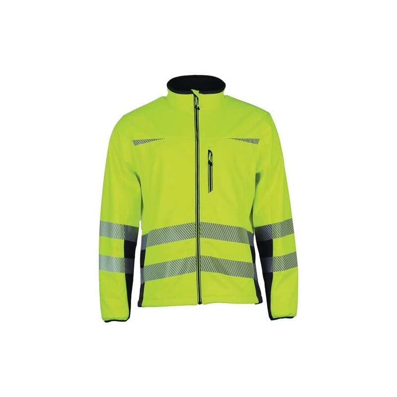 Veste softshell de signalisation prevent® trendline prevent trendline 1 pièce(s) veste softshell signalisation tm jaune/noir 100% pes - prevent trend