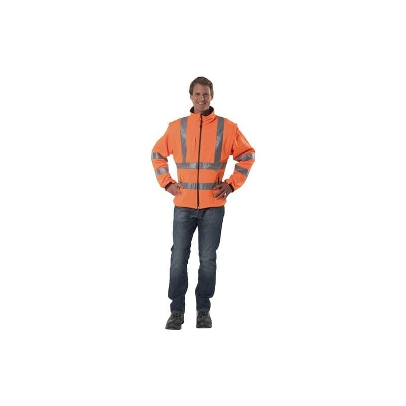 Veste softshell de signalisation prevent 1 pièce(s) veste softshell signalisation txl orange 96% pes/4% el - prevent