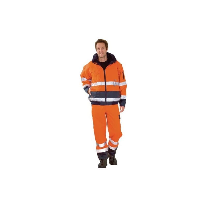 Veste confort de signalisation planam 1 pièce(s) veste confort signalisation txl orange/marine 100% pes - planam