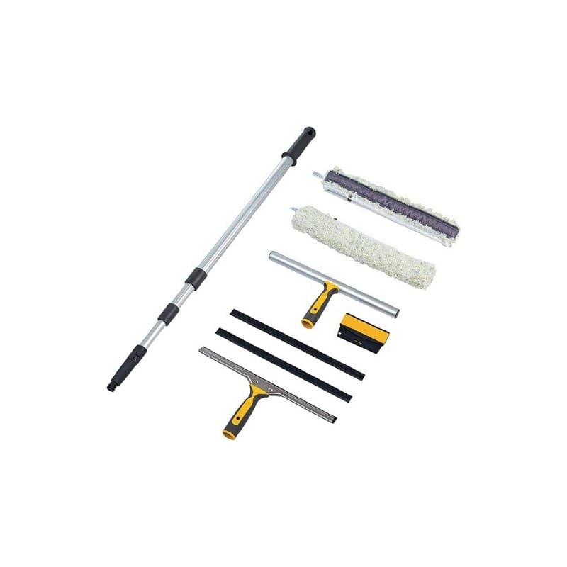 Kit de nettoyage pour fenêtres 8 pièces largeur 350 mm 1 pièce(s) kit de nettoyage pour fenêtres 8 pièces largeur 350 mm - vermop