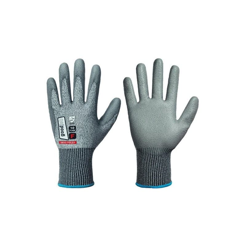 Lot gants de protection contre les coupures foley goodjob 1 carton(s) de 12 paire(s) gants de protection contre les coupures foley taille 11 gris - go