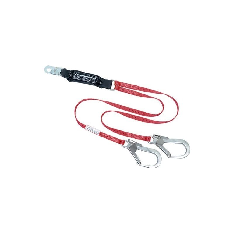 Longe à absorbeur tyger twin mas 1 pièce(s) longe à absorbeur tyger twin longueur 2 m - mas