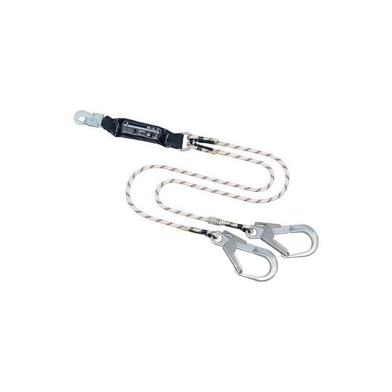 Longe à absorbeur tyger twin sk 12 mas 1 pièce(s) longe à absorbeur tyger twin sk 12 longueur 1,5 m - mas