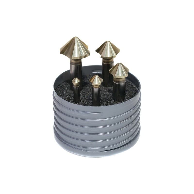 Jeu d'embouts à chanfreiner din 335 c 90 degr. euc beck 1 pièce(s) jeu d'embouts à chanfreiner din 335 c 90 degr. euc 6,3-25 mm - beck