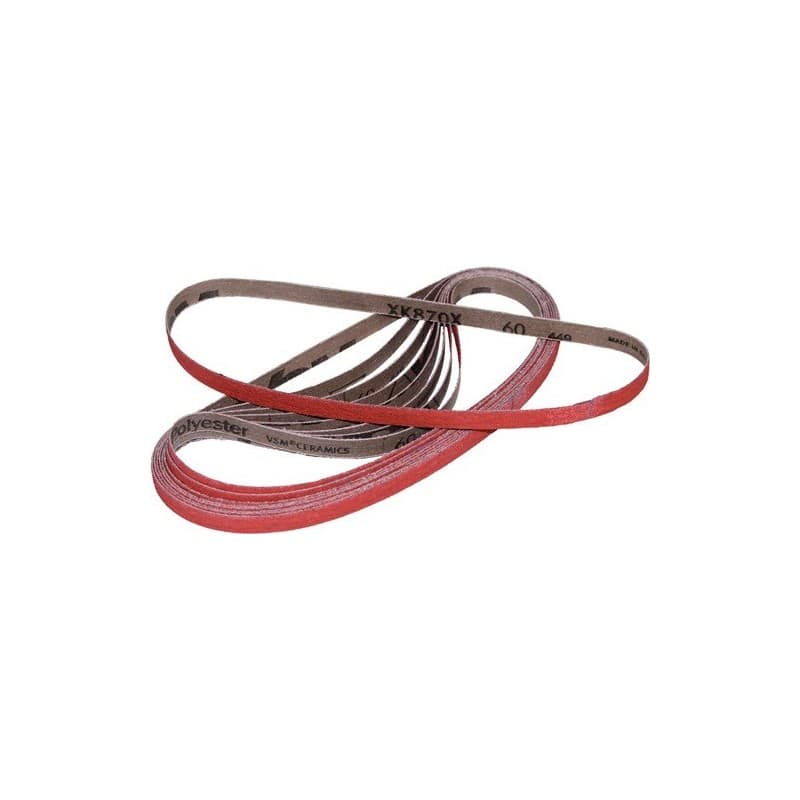 Lot bande abrasive xk870f vsm 1 carton(s) de 20 pièce(s) bande abrasive xk870f l. 760 mm l. 40 mm granulation 80 - vsm