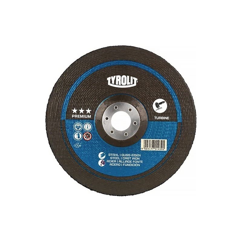 Meule à ébarber premium t-grind d125xép.7 mm granulation 24 1 carton(s) de 10 pièce(s) meule à ébarber premium t-grind d125xép.7 mm granulation 24 - t