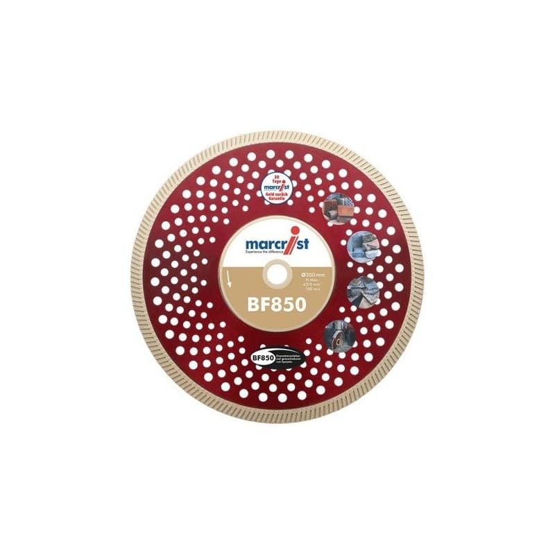 Disque à tronçonner diamant bf850 silent max d.230 mm 1 pièce(s) disque à tronçonner diamant bf850 silent max d.230 mm - marcrist