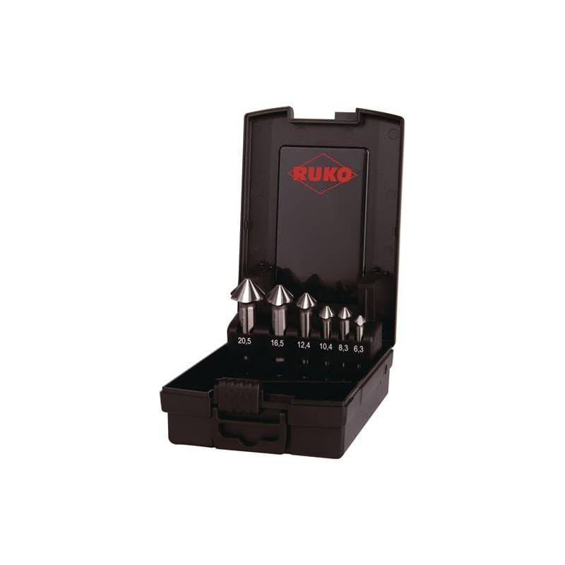 Jeu d'embouts à chanfreiner 90 degr. ultimatecut 4s ruko 1 pièce(s) jeu d'embouts chanfreiner 90 degr. ultimatecut 4s 6,3-20,5mm - ruko