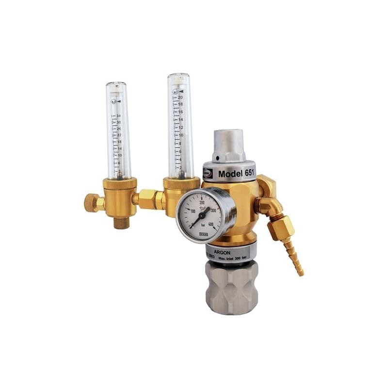 Régulateur de gaz inerte 651-30flar-twin argon/co? 200 bar 1 pièce(s) régulateur de gaz inerte 651-30flar-twin argon/co? 200 bar - harris