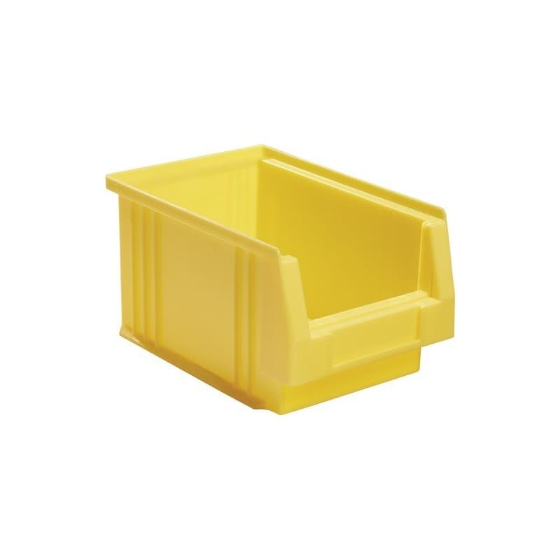 Lot boîte de rangement à ouverture frontale plk la-ka-pe 1 carton(s) de 25 pièce(s) boîte rangement ouv front l230 x l150 x h125mm pp jaune - la-ka-pe