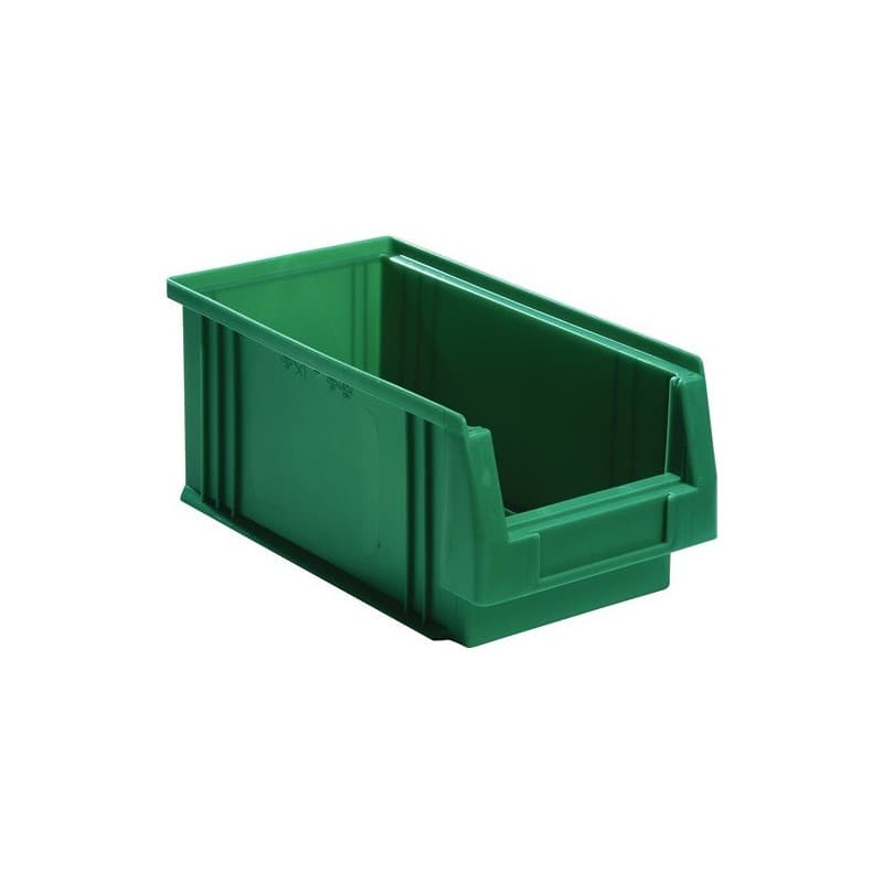 Lot boîte de rangement à ouverture frontale plk la-ka-pe 1 carton(s) de 25 pièce(s) boîte rangement ouv front l290xl150xh125mm pp verte - la-ka-pe