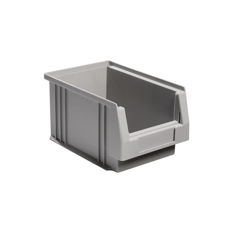 Lot boîte de rangement à ouverture frontale plk la-ka-pe 1 carton(s) de 25 pièce(s) boîte rangement ouv front l230 x l150 x h125mm pp grise - la-ka-pe