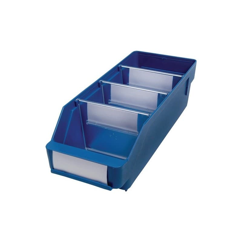 Lot boîte pour étagère 1 carton(s) de 30 pièce(s) boîte étagère l300xl120xh95mm bleue pp - nw