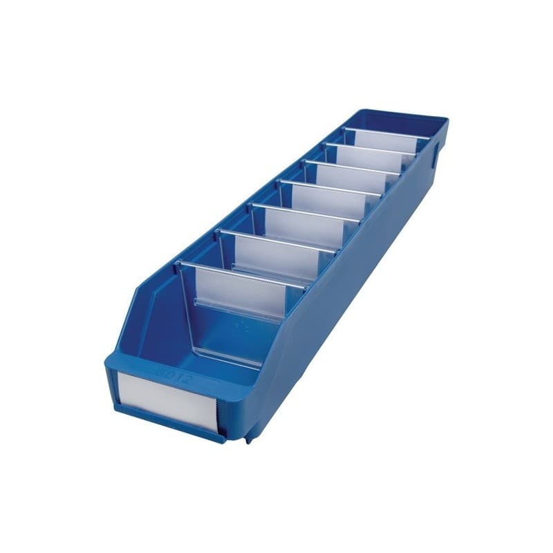 Lot boîte pour étagère 1 carton(s) de 30 pièce(s) boîte étagère l600xl120xh95mm bleue pp - nw