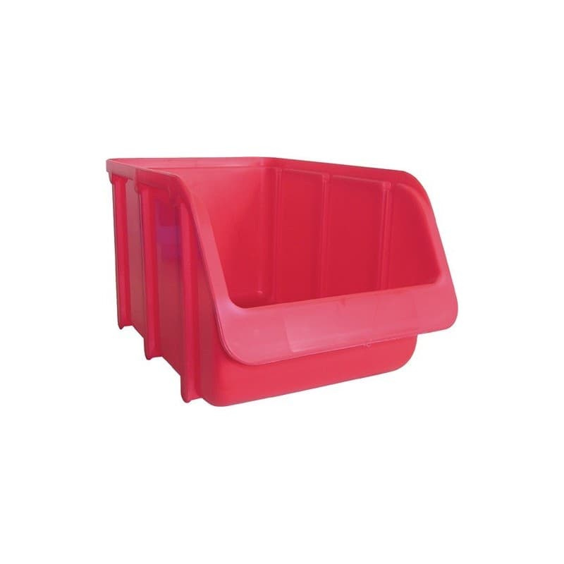 Lot boîte de rangement à ouverture frontale hünersdorff 1 carton(s) de 26 pièce(s) boîte rangement ouv front l242/203xl146xh127mm pp rouge - hünersdor