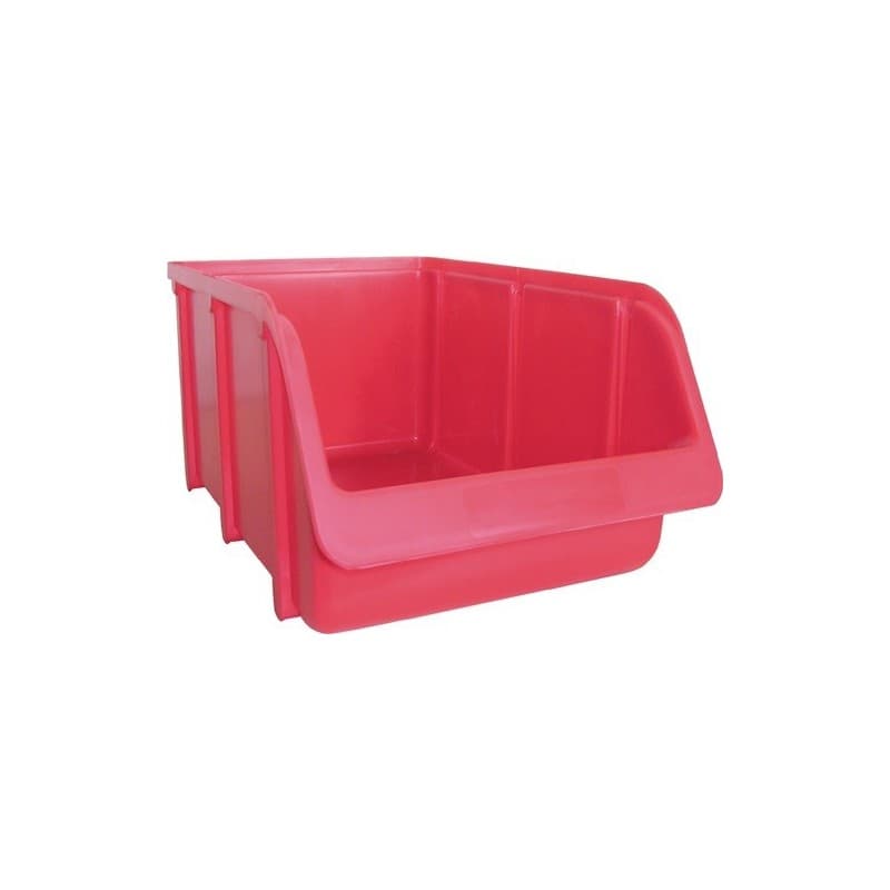 Lot boîte de rangement à ouverture frontale hünersdorff 1 carton(s) de 12 pièce(s) boîte rangement ouv front l332/290xl207xh155mm pp rouge - hünersdor