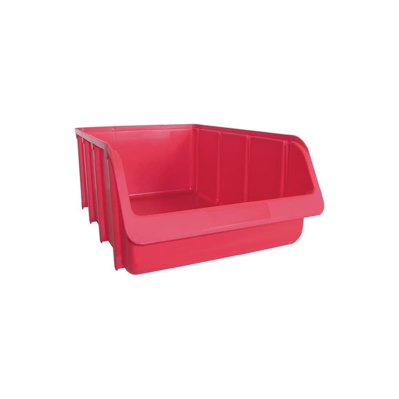 Lot boîte de rangement à ouverture frontale hünersdorff 1 carton(s) de 7 pièce(s) boîte rangement ouv front l489/422xl312xh184mm pp rouge - hünersdorf