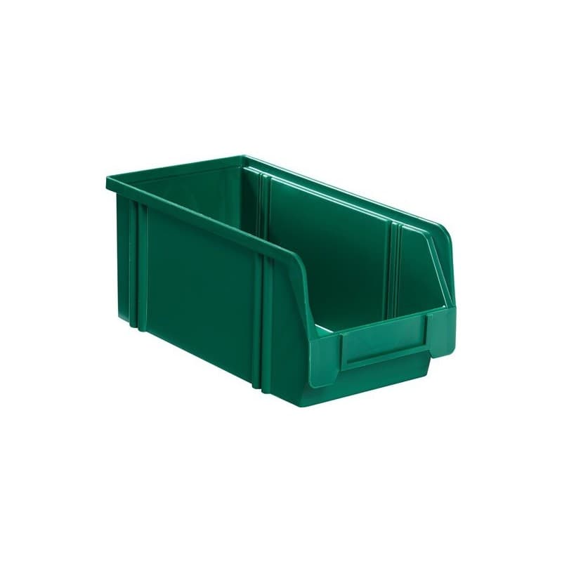Lot boîte de rangement à ouverture frontale lk la-ka-pe 1 carton(s) de 10 pièce(s) boîte rangement ouv front lk l350/300xl200xh200mm ps verte - la-ka-