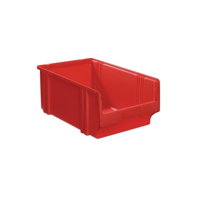 Lot boîte de rangement à ouverture frontale lk la-ka-pe 1 carton(s) de 8 pièce(s) boîte rangement ouv front lk l500/450xl300xh200mm ps rouge - la-ka-p