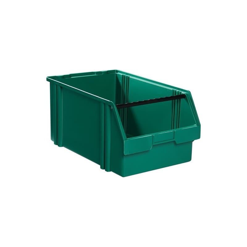 Lot boîte de rangement à ouverture frontale lk la-ka-pe 1 carton(s) de 8 pièce(s) boîte rangement ouv front lk l500/450xl300xh230mm ps verte - la-ka-p