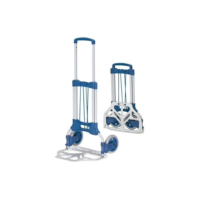 Diable transport pliable tube acier alu h1090mm l320mm 1 pièce(s) diable transport pliable tube acier alu h1090mm l320mm - fetra