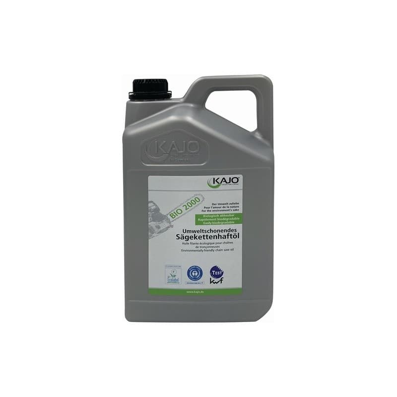 Huile chaîne tronçonneuse 76mm/s (à 40° c) 5 l bidon 1 pièce(s) huile chaîne tronçonneuse 76mm/s (à 40° c) 5 l bidon - kajo