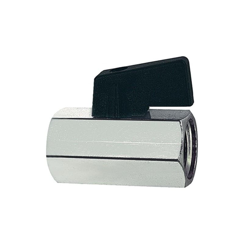 Lot mini-robinet à boisseau sphérique riegler 1 carton(s) de 10 pièce(s) mini-robinet boisseau sphérique 13,16mm 1/4" int/int - riegler