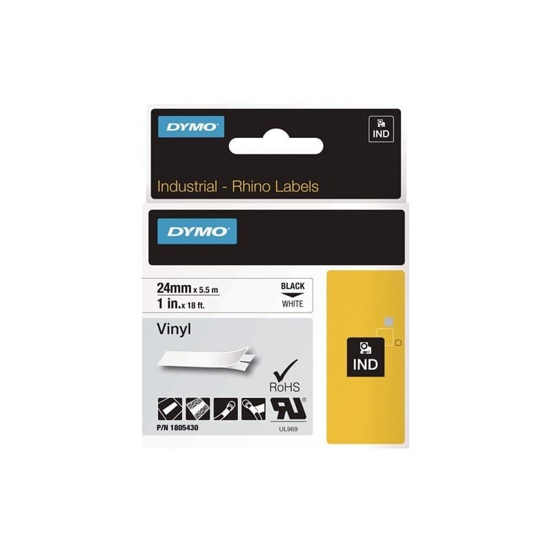 Lot ruban de marquage dymo 1 carton(s) de 5 pièce(s) ruban de marquage largeur ruban 24 mm longueur ruban 5,5 m - dymo