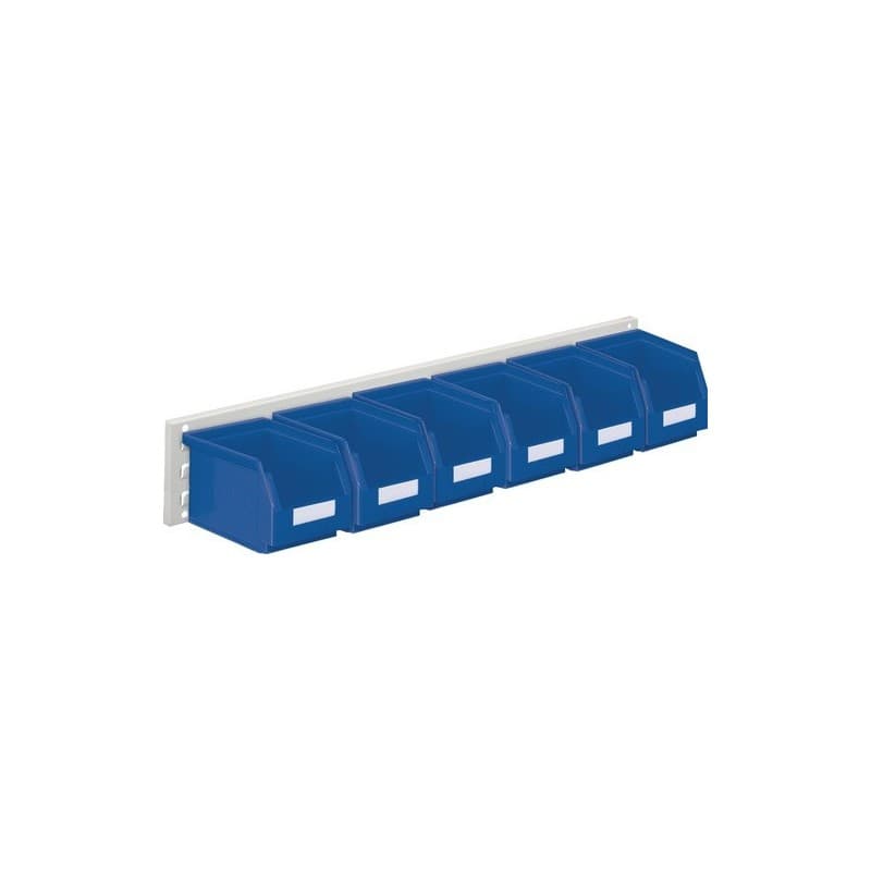 Jeu de boîtes de rangement ouvertes rasterplan 1 pièce(s) jeu boîtes rangement ouvertes h140xl920xp250mm 6xt6 bleu - rasterplan