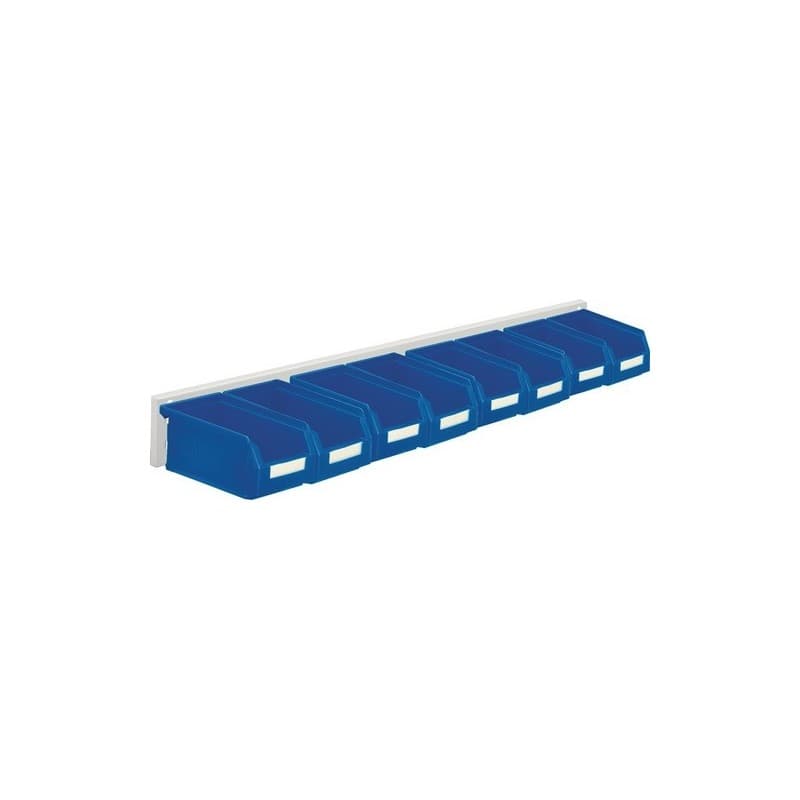 Jeu de boîtes de rangement ouvertes rasterplan 1 pièce(s) jeu boîtes rangement ouvertes h100xl920xp180mm 8xt7 bleue - rasterplan