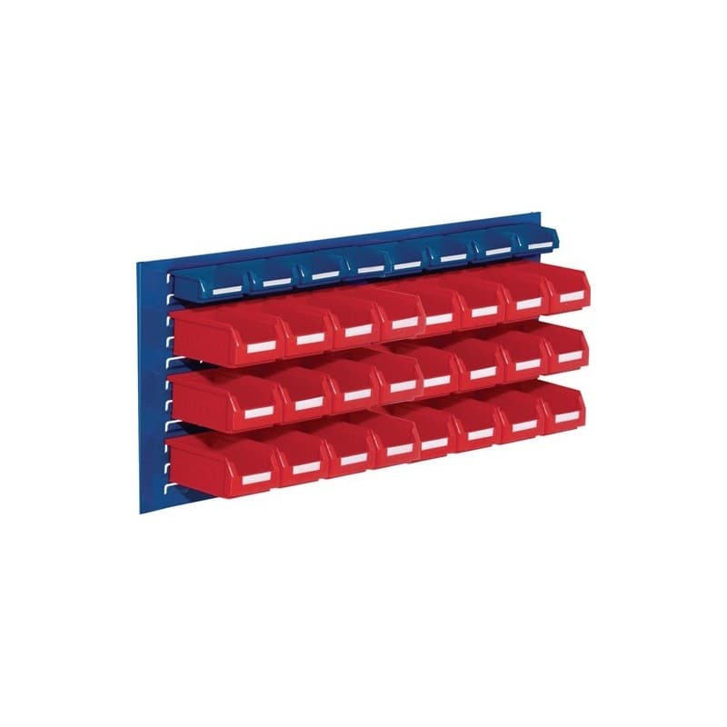 Jeu de boîtes de rangement ouvertes rasterplan 1 pièce(s) jeu boîtes rangement ouv h450xl1000xp250mm tôle acier/polyét - rasterplan