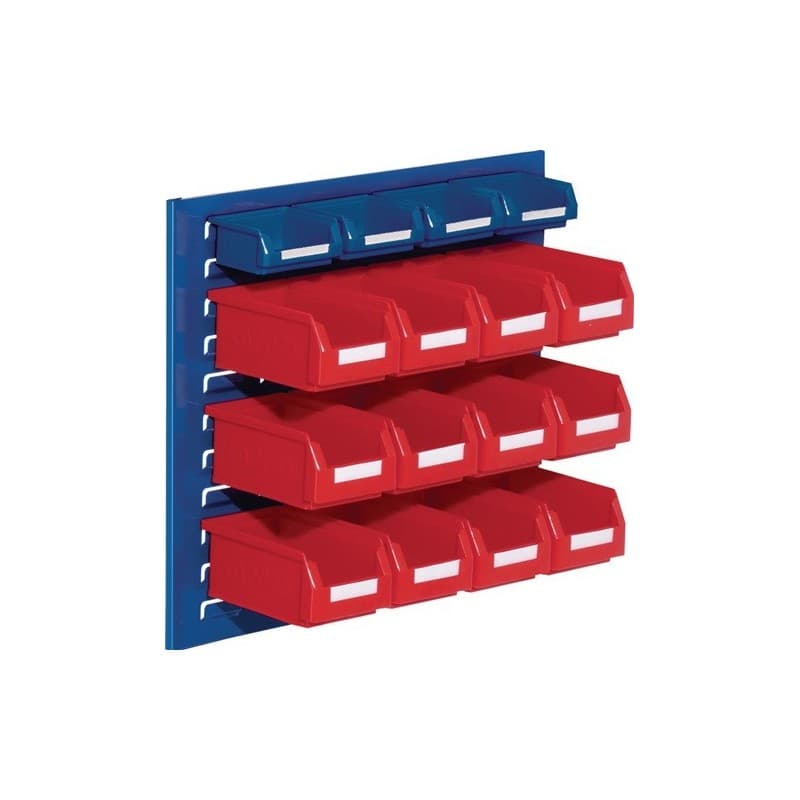 Jeu de boîtes de rangement ouvertes rasterplan 1 pièce(s) jeu boîtes rangement ouv h450xl500xp250mm tôle acier/polyét - rasterplan