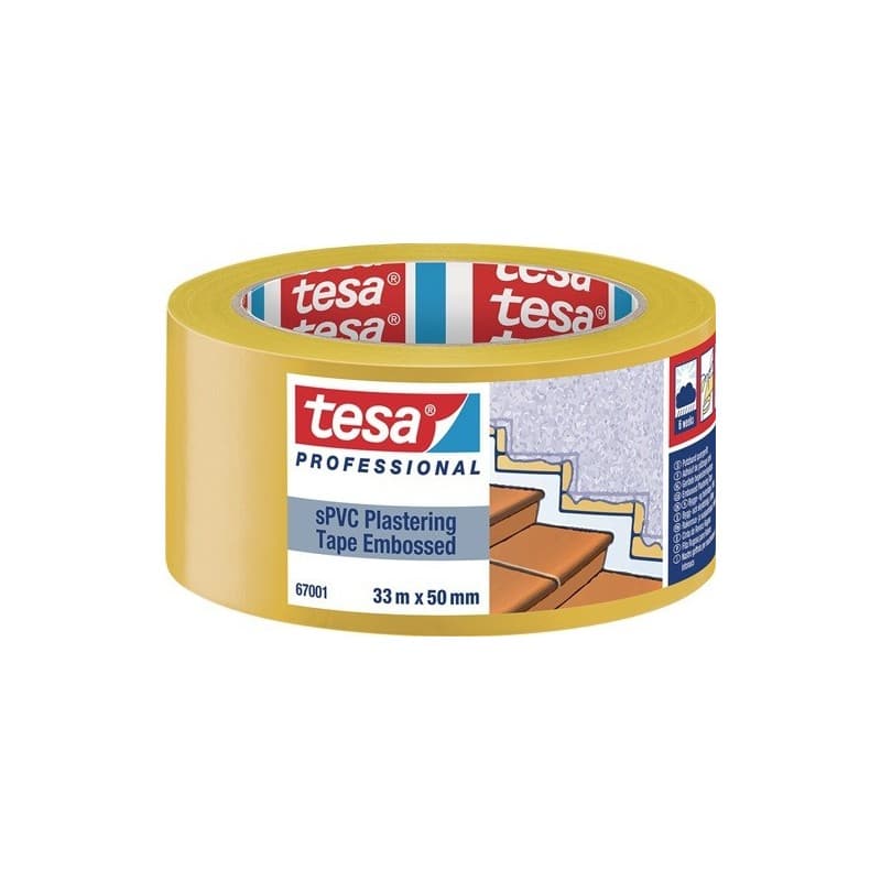 Bande d enduit en pvc 67001 rainures transversales 1 carton(s) de 6 rouleau(x) bande d'enduit en pvc 67001 rainures transversales - tesa