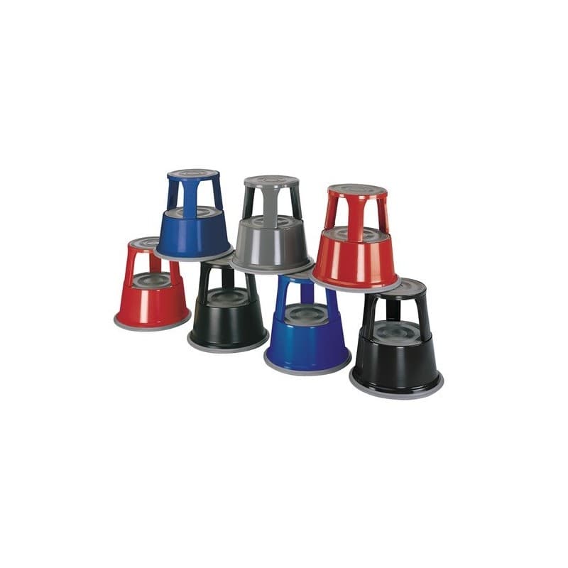 Tabouret roulant wedo 1 pièce(s) tabouret roulant tôle d'acier gris clair - wedo