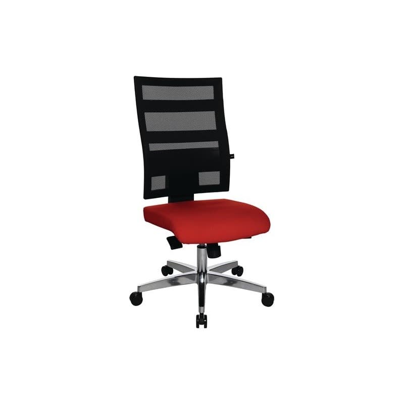 Chaise de bureau pivotante topstar 1 pièce(s) chaise bureau piv synchrone ponctuel noir/rouge 450-550mm - topstar
