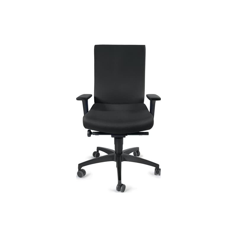 Chaise de bureau pivotante dauphin 1 pièce(s) chaise bureau pivotante synchrone noire 400-520mm - dauphin