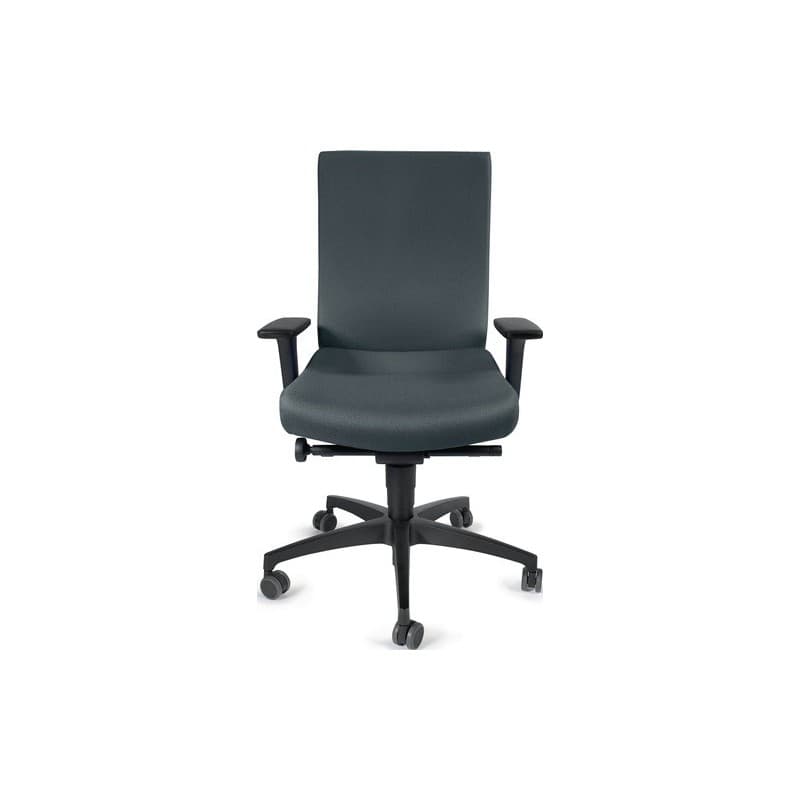 Chaise de bureau pivotante dauphin 1 pièce(s) chaise bureau pivotante synchrone grise 400-520mm - dauphin