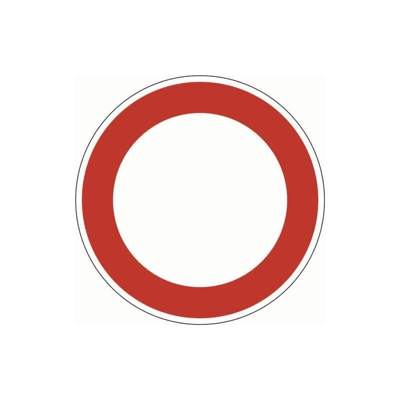 Panneau signalisation vz 250 accès int véh ts types ø600x2mm 1 carton(s) de 5 pièce(s) panneau signalisation vz 250 accès int véh ts types ø600x2mm -